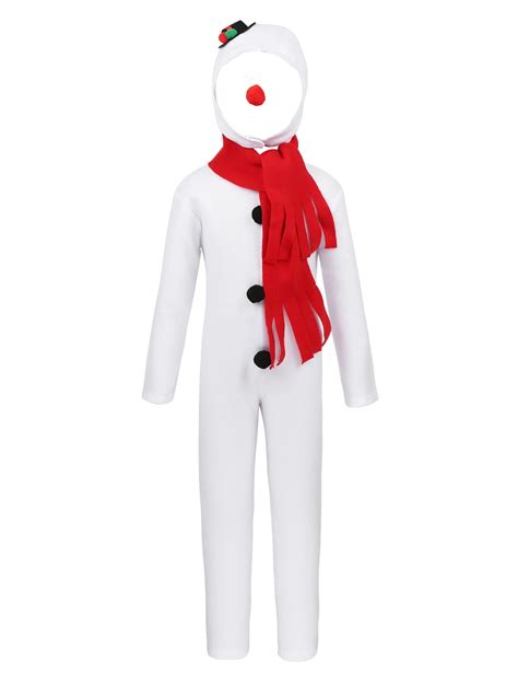 Aislor Kids Little Boy Girl Snowman Costume Snowman Jumpsuit for Christmas Festive Party Fancy ...