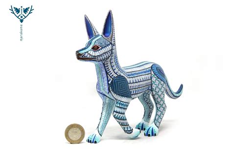 Alebrije Perro Xolito Arte Huichol Marakame