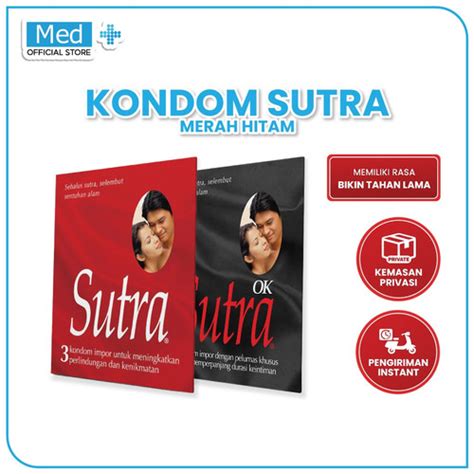 Jual Med Kondom Sutra Sutra Isi 3 S Merah Sutra OK Isi 3 S Hitam