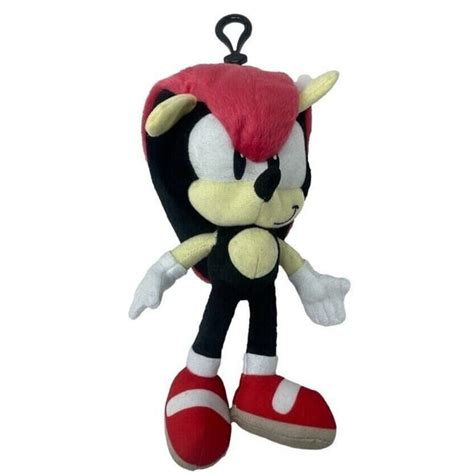 Mighty Sonic The Hedgehog Figure Plush Doll Keychain Clip Coin Bag 12