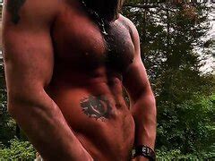 Hot Viking Stretches Outside ThisVid