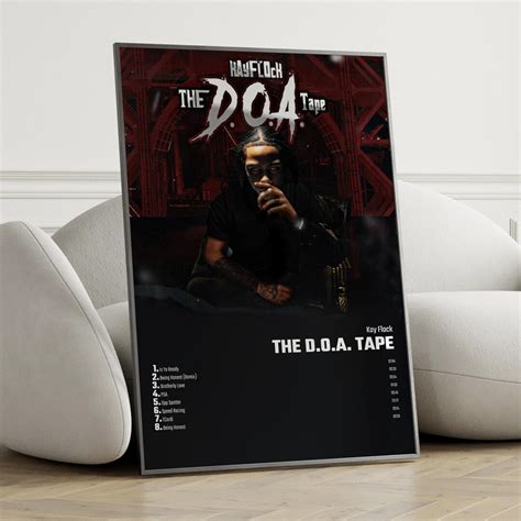 Kay Flock The Doa Tape Album Cover Poster Wall Art Kay Etsy