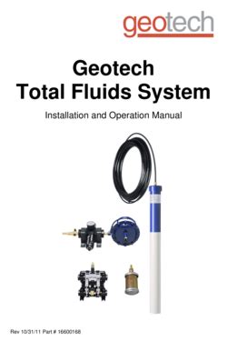 Fillable Online Geotech Total Fluids System Installation And Operation