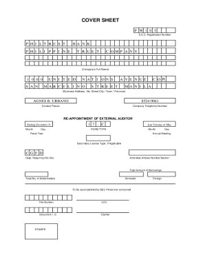 Fillable Online Sec Form Is Definitive Pdf Manila Bulletin Fax