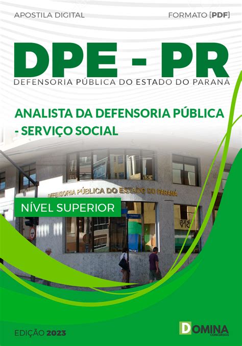 Apostila Dpe Pr 2024 Analista Defensoria Pública Serviço Social