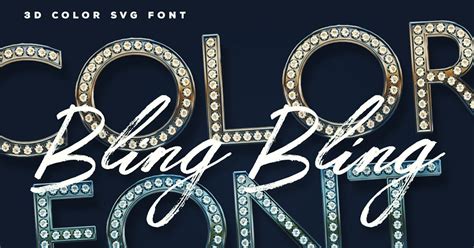 Bling Bling Color Font, Fonts - Envato Elements