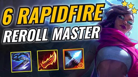 3 Star Senna Carry ⭐⭐⭐ 6 Rapidfire X 6 Guardian Tft Set 10 Youtube