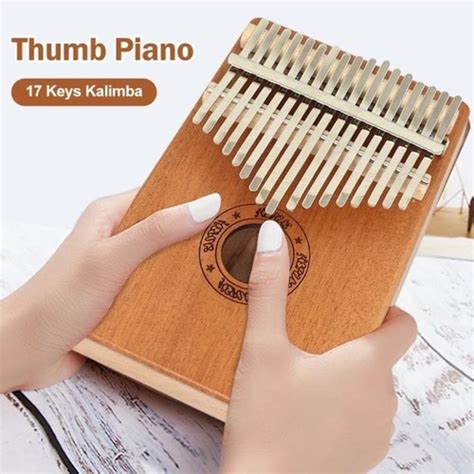 Jual ALAT MUSIK TRADISIONAL KALIMBA THUMB PIANO MUSICAL 17 NOTE MERK