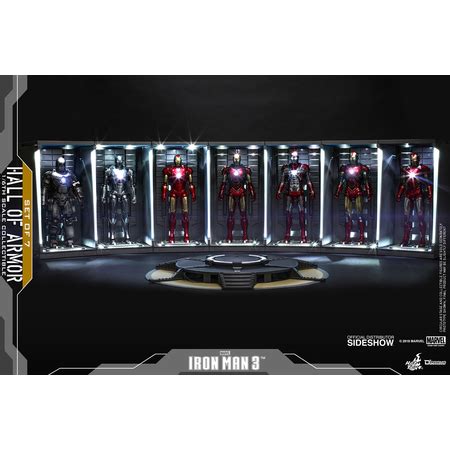 Hall Of Armor Set Of Diorama Series Iron Man For Figures Hot Toys