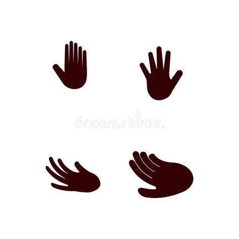 Simple Hand Logo Vector Template Stock Illustration Illustration Of