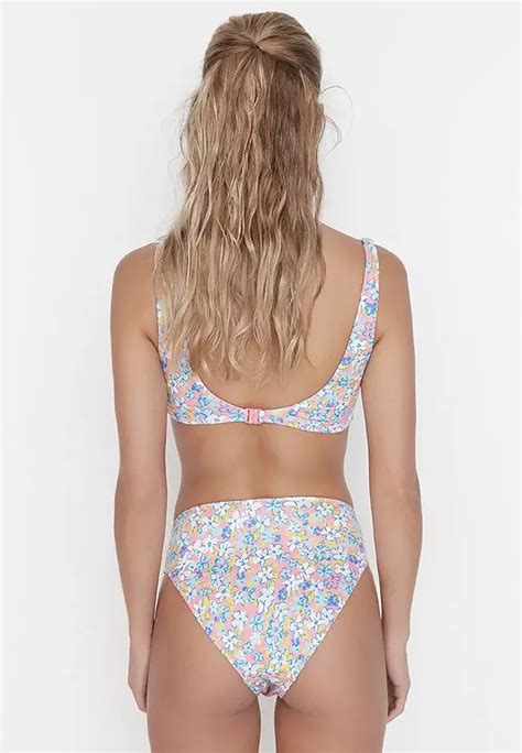 Buy Trendyol Floral Pattern Bikini Bottom Online ZALORA Malaysia