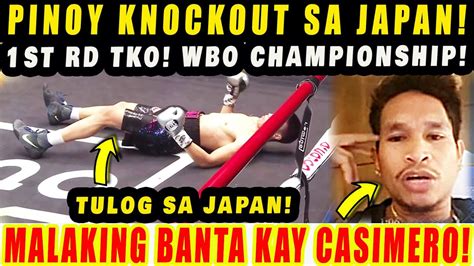 Breaking Pinoy Tulog Sa Japan St Rd Tko Baklas Titulo Malaking