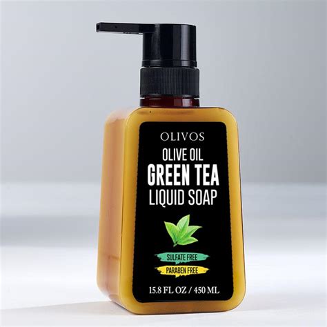 Olivos Beauty Care OLIVOS GREEN TEA LIQUID SOAP 450 ML