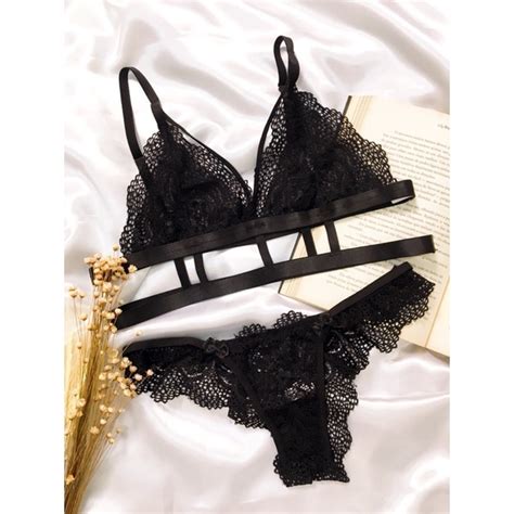 Conjunto De Lingerie De Luxo Sexy Shopee Brasil