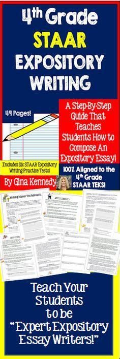 4th Grade Staar Writing Expository Essay Interactive Notebook