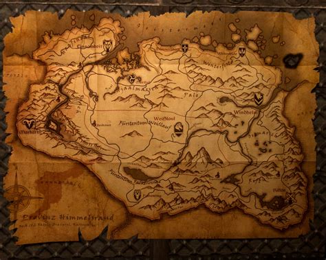Skyrim карта