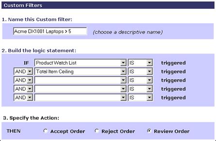 Custom Filter Examples