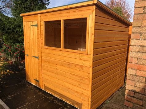 7x5 Pent Garden Shed Garden Pleasure