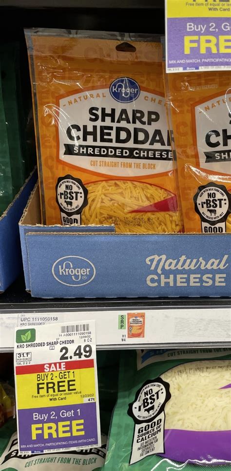 Kroger Cheese Blocks, Shreds and Slices are as low as $1.66! - Kroger Krazy