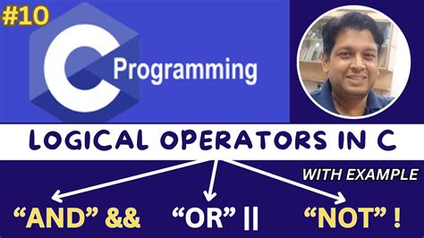 Logical Operators In C Language Logical Operators Example In C