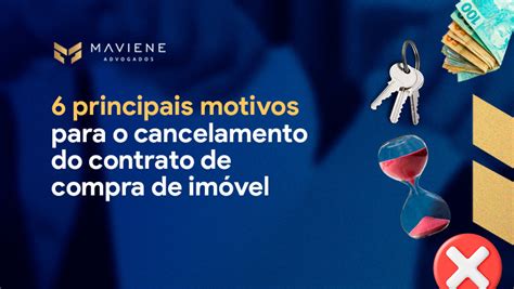 Cancelamento de contrato de compra de imóvel Principais motivos