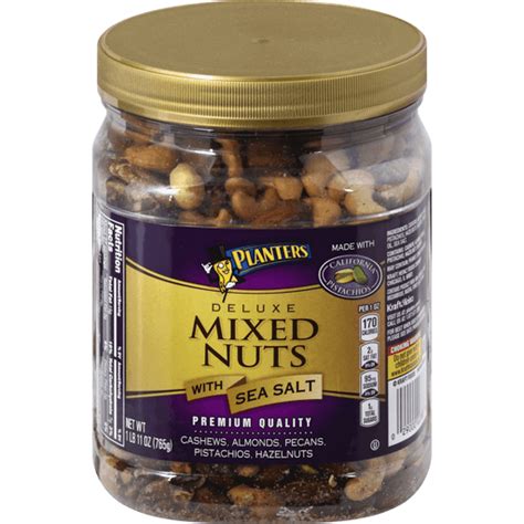 Planters Deluxe Mixed Nuts With Sea Salt Dulces Y Nueces Preparadas