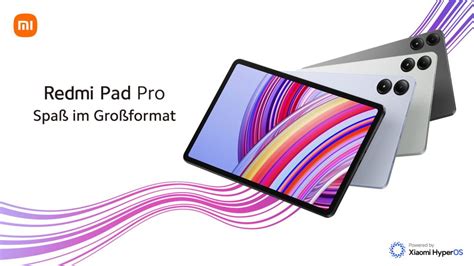 Redmi Pad Pro Neues Mittelklasse Tablet mit großem 12 1 Zoll Bildschirm