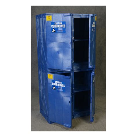 48 Gallon Modular Poly Acid And Corrosive Cabinet 8 Shelves Quik