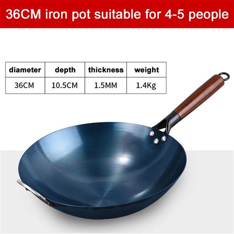 No Rust For 100 YearsHand Forged High Quality Iron Wok NoChemical