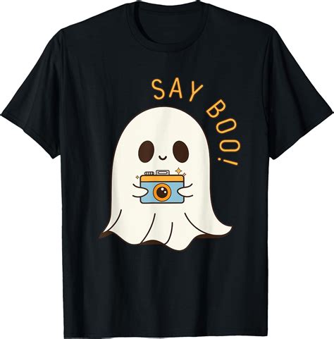 Hot Trending Kiraa Tee With Funny Say Boo Photographer Ghost Camera Pun Spooky Unisex S Xl T