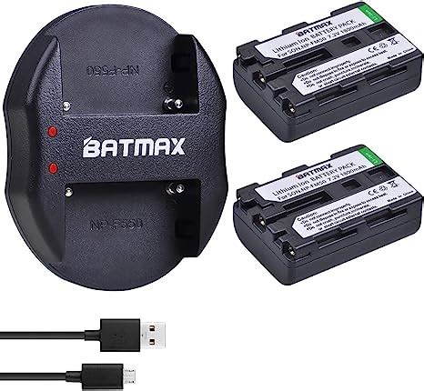 Amazon Batmax Pcs Np Fm Rechargeable Batteries Mah Usb