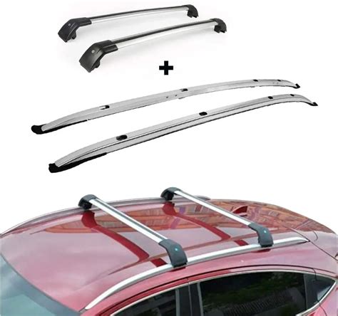 Pcs Roof Rail Racks Crossbars Baggage Cargo Carriers Luggage Rail Side