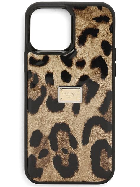 Dolce Gabbana Leopard Print Iphone 13 Pro Case Farfetch