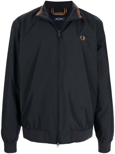 Fred Perry Embroidered Logo Lightweight Jacket Farfetch