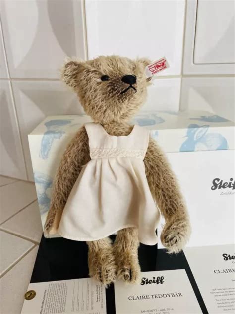 RARITÄT STEIFF Claire Teddybär EAN 036712 limitiert 1500 30 cm