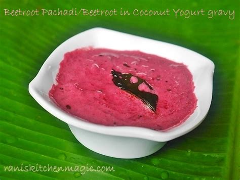 Beetroot Pachadi Kerala Style Mild Spicy Beetroot Curry Beetroot In