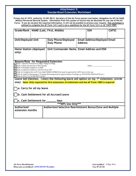 Af Form 1411 Attachment 5 Fill Out Sign Online And Download Fillable