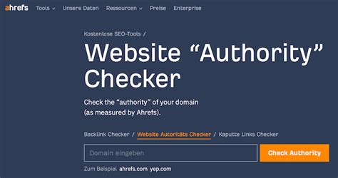how to find sites domain authority on ahrefs