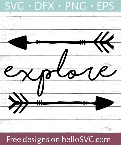 Explore With Arrows Svg Free Svg Files Hellosvg