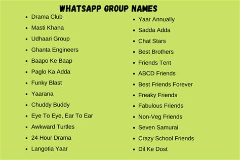 170+ Catchy Whatsapp Group Names Ideas (2024)