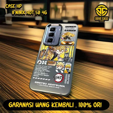 Jual CASE INFINIX HOT 50 4G TERBARU CASE IMD HOLOGRAM DEMON SLAYER SW CASE IMD HYBRID PLATE