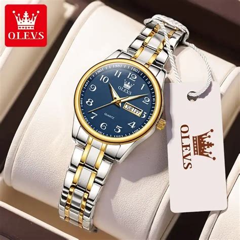 OLEVS 5567 Luxury Woman S Quartz Watches With Stainless Steel Calendar