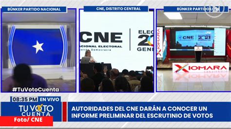 Cne Da A Conocer El Segundo Corte De Resultados Preliminares En Las