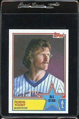 1983 TOPPS ALL STAR 389 ROBIN YOUNT HOF MILWAUKEE BREWERS EBay