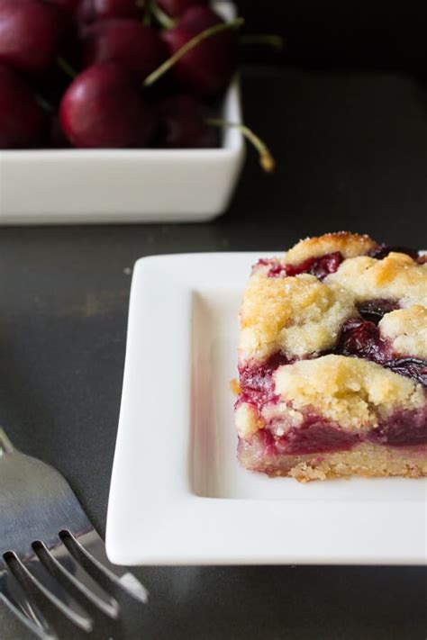 Cherry Almond Bars - Just so Tasty