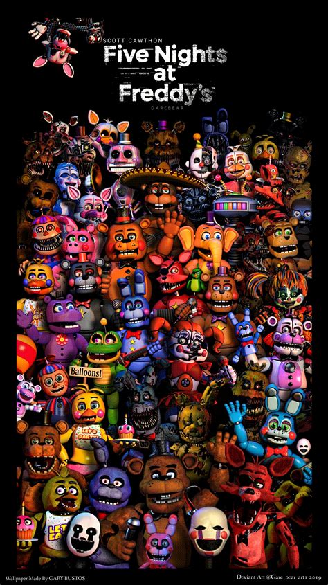 FNAF All Characters Wallpapers - Wallpaper Cave