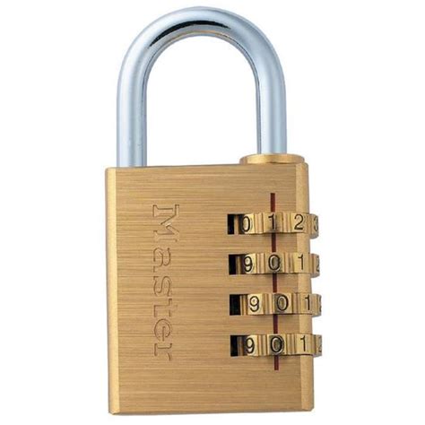 Master Lock Cadenas à combinaison Aluminium Jaune 40 mm 604EURD