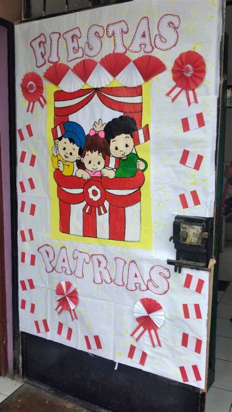 Puertas Fiestas Patrias Per Actividades Montessori Decoraciones De