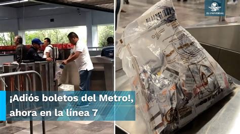 Metro Cdmx Se Despide De Los Boletos Ahora En La L Nea Youtube