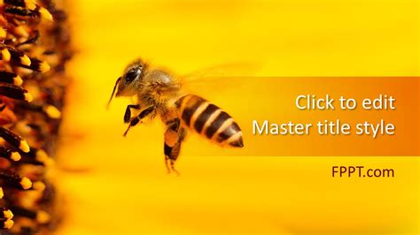 PPT Free Honey Bee PowerPoint Template PowerPoint Presentation Free